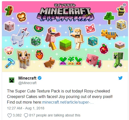 Minecraft Gets an Adorable Texture Pack