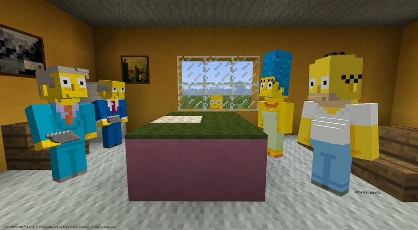 Minecraft PS4 Adds The Simpsons DLC This Week