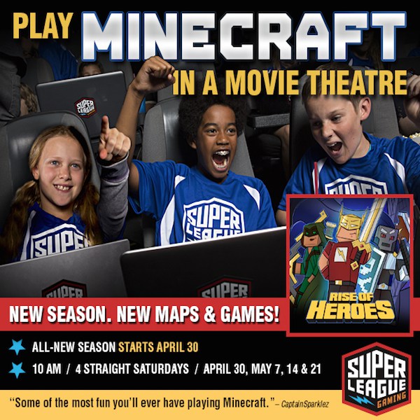 Play ‘Minecraft’ in a Movie Theater With Super League Gaming (Sponsored)
