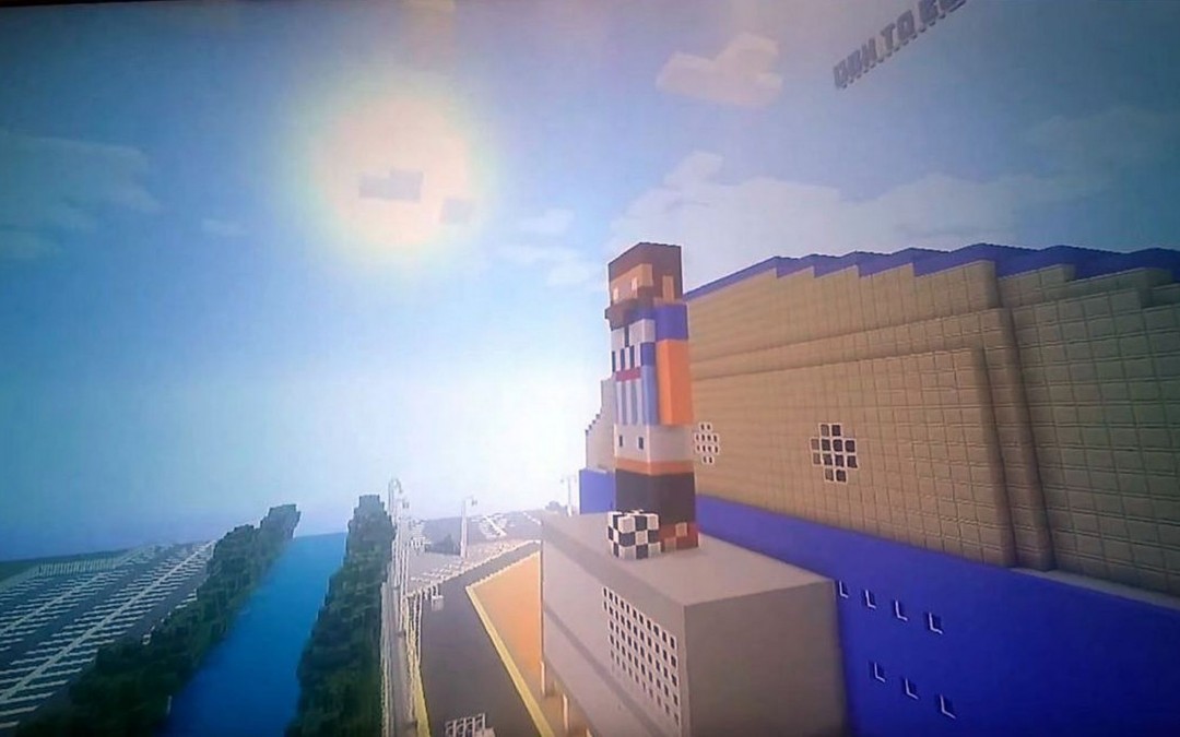 Get a bird’s eye block view of Minecraft John Smith’s Stadium – including a special statue