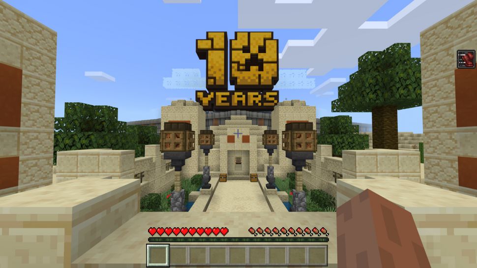 Minecraft’s anniversary map is a huge interactive museum