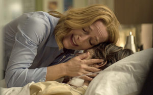 THE X-FILES:  L-R:  Gillian Anderson and guest star Sheila Larkin in the "Home Again" episode of THE X-FILES airing Monday, Feb. 8 (8:00-9:00 PM ET/PT) on FOX.  ©2016 Fox Broadcasting Co.  Cr:  Ed Araquel/FOX
