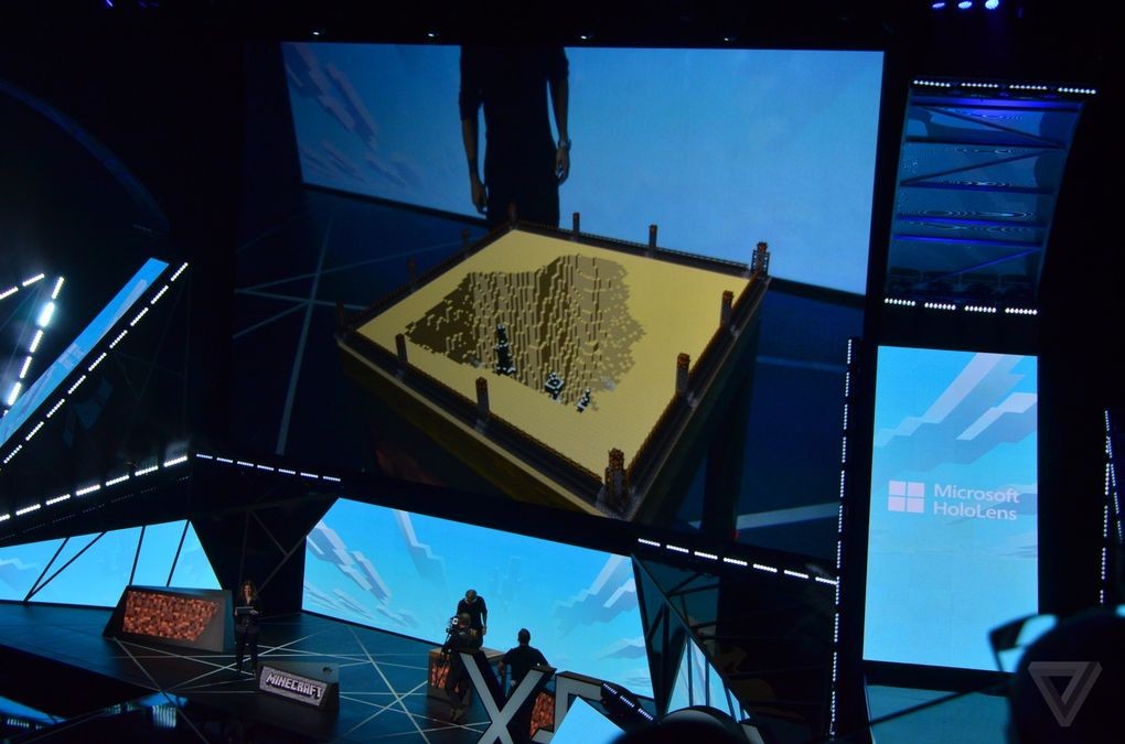 Microsoft is building a special version of Minecraft for HoloLens