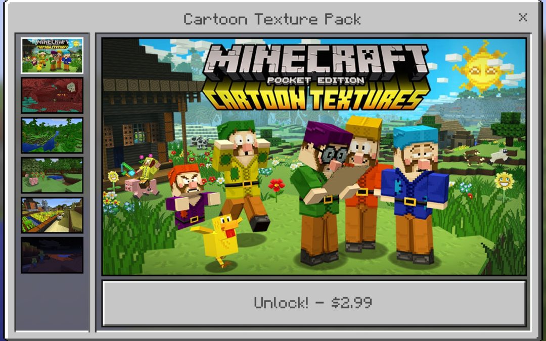 ‘Minecraft: Pocket Edition’ Adds Silly Cartoon Texture Pack, and Is Music Coming?