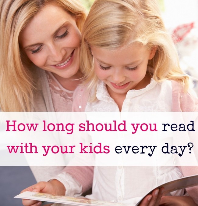 How long should you read with your kids every day?