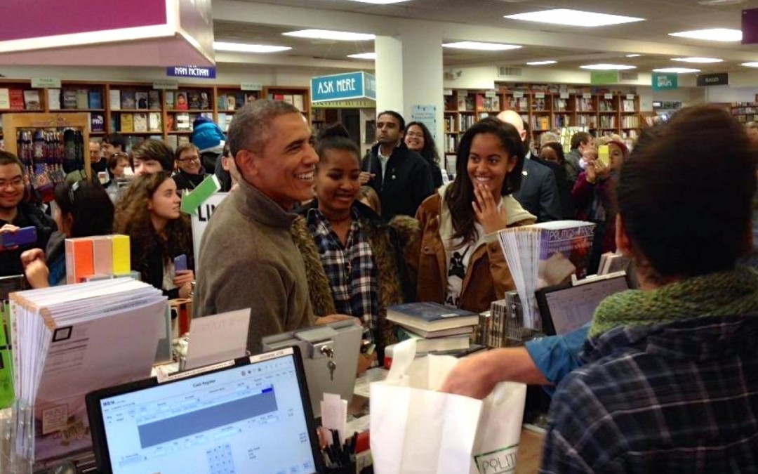 Everybody — including President Obama — was buying books this weekend