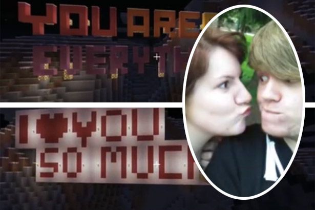 Minecraft proposal: Watch unique way Saltburn woman took full advantage of leap year