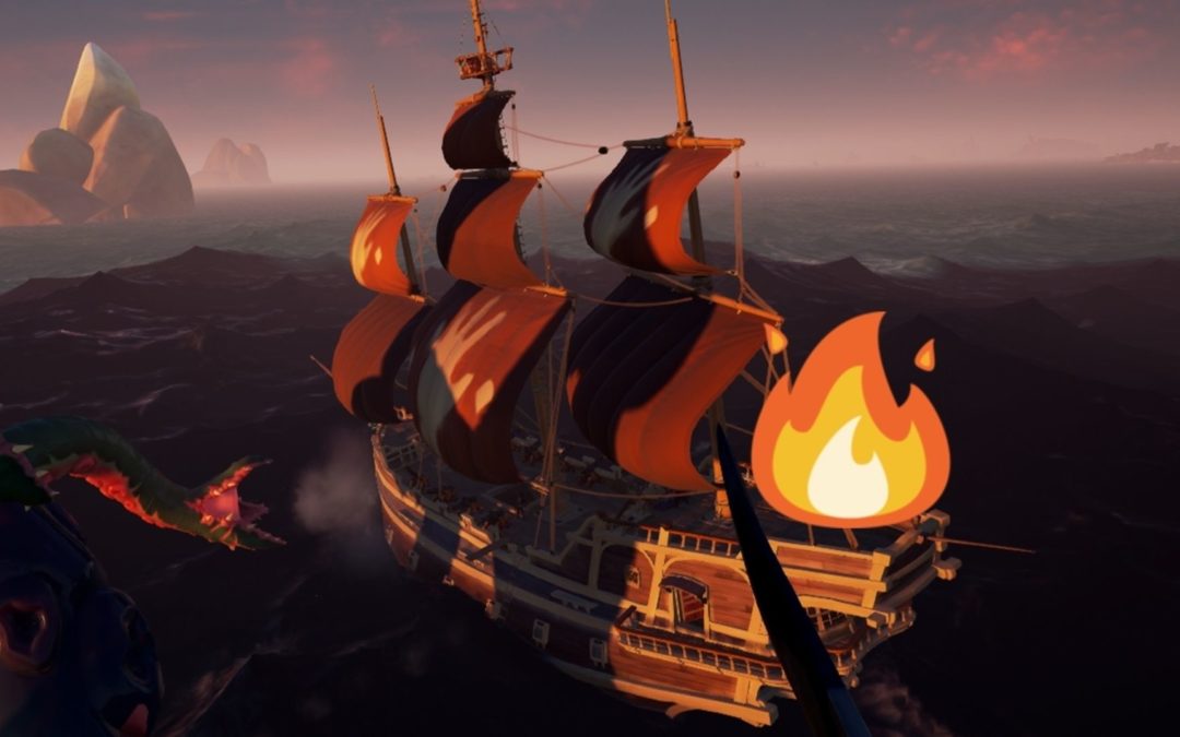 Rare unofficially announces fire for Sea of Thieves