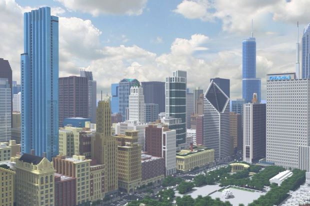 From trees to towers, this ‘Minecraft’ model of Chicago is incredibly detailed