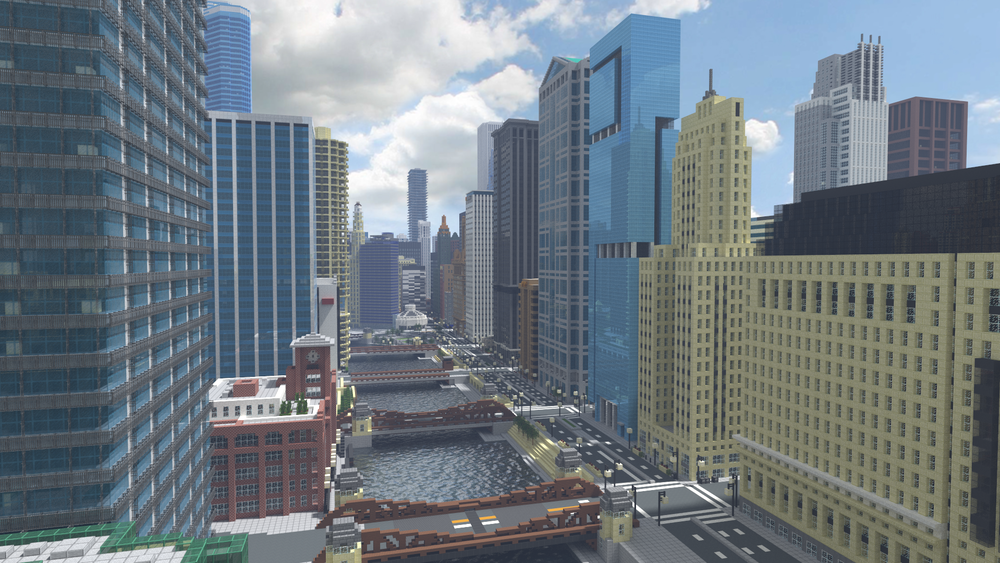 From trees to towers, this Minecraft model of Chicago is incredibly detailed