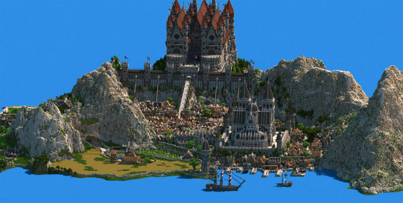 Dude Spends 4.5 Years Building Fantasy Kingdom In Minecraft