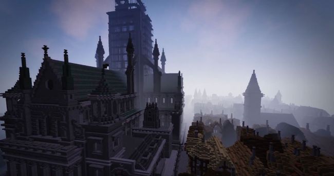 Minecraft recreates the Great Fire of London